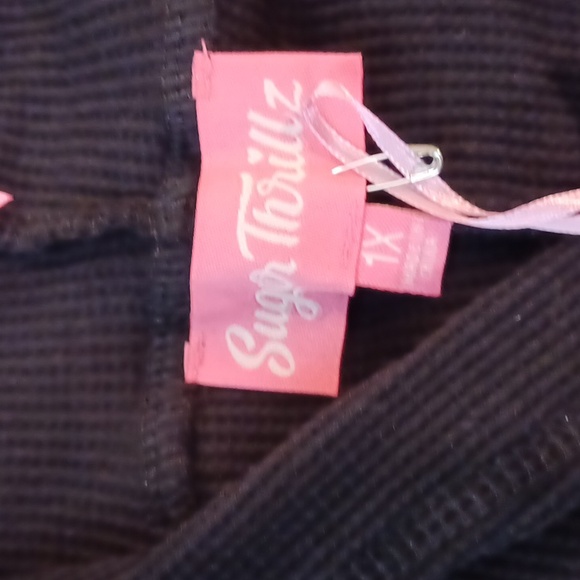 DOLLSKILL SUGAR THRILLZ 1X BLACK LONG-SLEEVED CAT ROMPER EARS ON HOOD BOWS/BELL - Picture 7 of 17